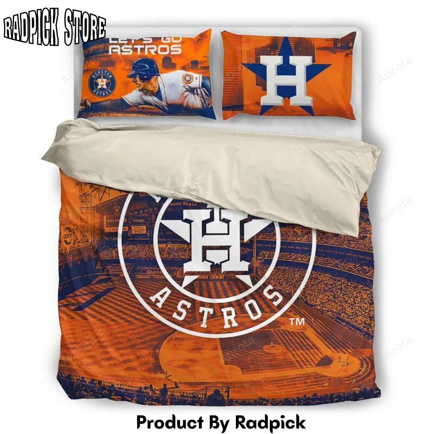 Radpick v6 houston astros 2 styles bedding set rp327537